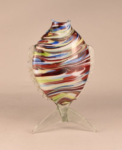 Vase poisson en verre de Murano multicolore

Vase...