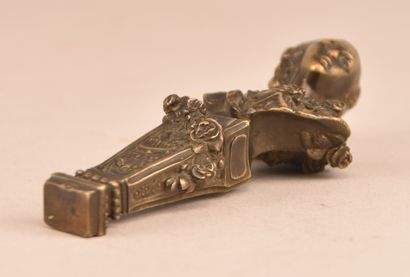 Cachet en bronze au buste de Marie-Antoinette...