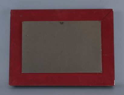 Plaque en émail de Limoges représentant une...