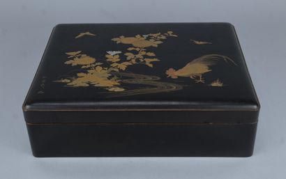Boîte de jeu japonaise en laque,époque Meiji,...