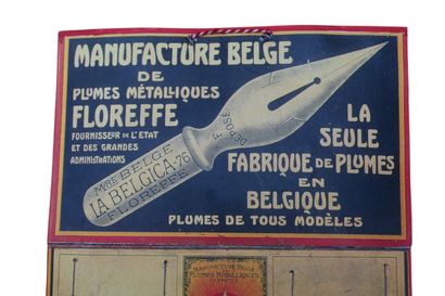 Présentoir publicitaire de plumes Floreffe

Rare...