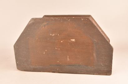Socle-reliquaire en bois pour statue de saint...
