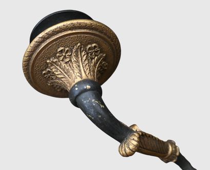 Paire d’appliques Empire en bronze, XIXe...