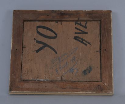 Paysage de ciel nuageux – signé et daté 1948
Peinture...