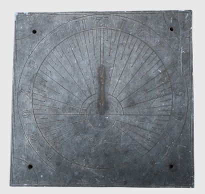 Cadran solaire en ardoise, Anvers, XIXe siècle

Rare...