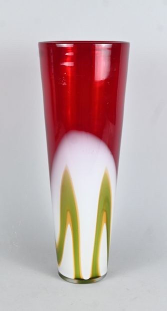 Vase en verre de Murano à décor sommerso...
