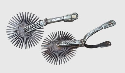 Paire d’éperons de gaucho, Argentine, XIXe...