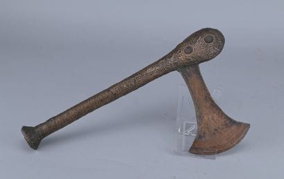 Hache Songye-Tetela à lame en cuivre, vers...