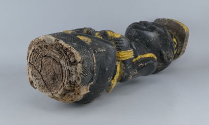 Polychrome Kuba Ndop Royal Figure, Congo

A...