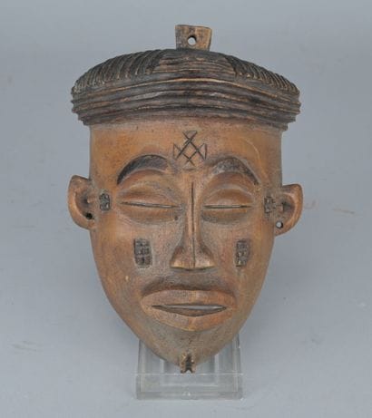 Chokwe Carved Wooden Mask, Early 20th Century

African...