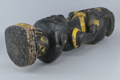 Polychrome Kuba Ndop Royal Figure, Congo

A...