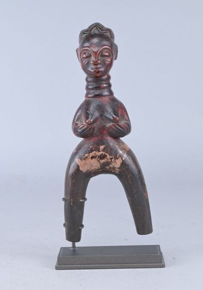 Baule anthropomorphic stone spear - Ivory...