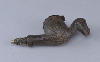 Yaka zoomorphic pipe - DR Congo - first half...