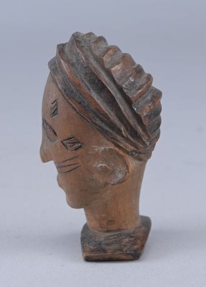 Carved Chokwe / Lunda head - DR Congo / Angola...
