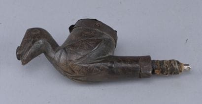 Yaka zoomorphic pipe - DR Congo - first half...