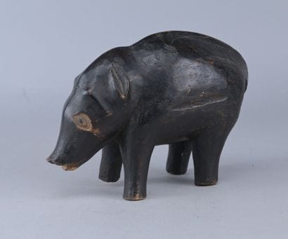Luba zoomorphic figure, DR Congo, first half...