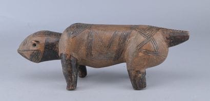 Ngbaka zoomorphic figure, DR Congo, early...