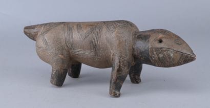 Ngbaka zoomorphic figure, DR Congo, early...