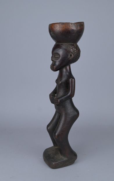Chokwe Female Figurine with Hairstyle, Congo/Angola,...