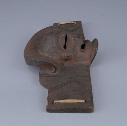 Carved fragment of a Chokwe seat, first half...