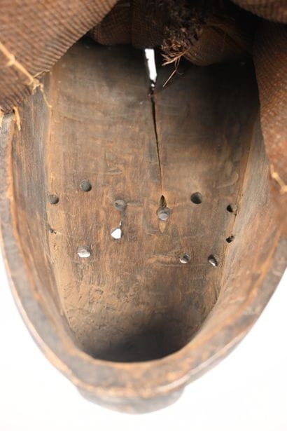 Kuba helmet mask with textile headdress,...