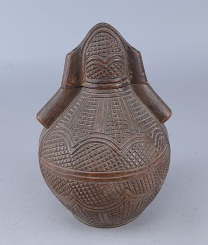 Powder horn - Kongo, DR Congo - early 20th...