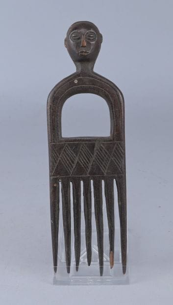 Baule anthropomorphic comb - Ivory Coast...