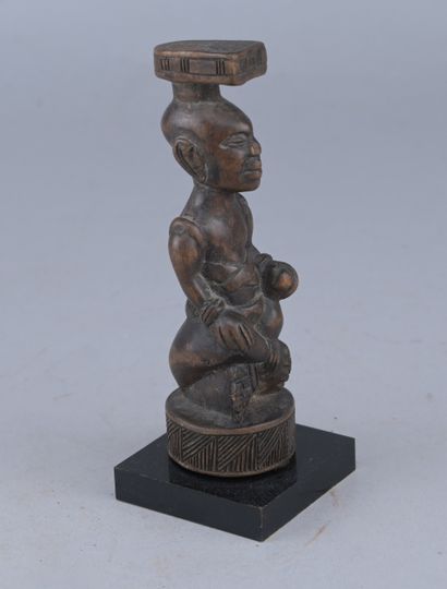 Miniature Kuba 'Ndop' Royal Figure - Democratic...