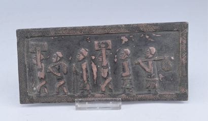 Kongo Copper Narrative Plaque

A rectangular...