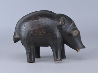 Luba zoomorphic figure, DR Congo, first half...