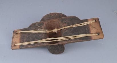 Carved fragment of a Chokwe seat, first half...