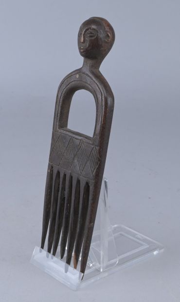 Baule anthropomorphic comb - Ivory Coast...