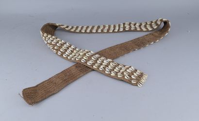 Kuba Belt Embellished with Cauri Shells

A...
