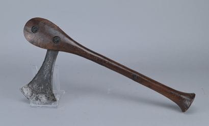 Nsapo-Nsapo Axe with Wooden Handle, 20th...