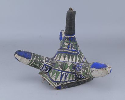 Polychrome Yaka Initiation Headdress, Congo

A...