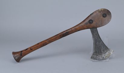 Nsapo-Nsapo Axe with Wooden Handle, 20th...