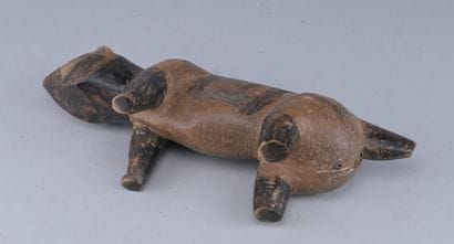 Ngbaka zoomorphic figure, DR Congo, early...