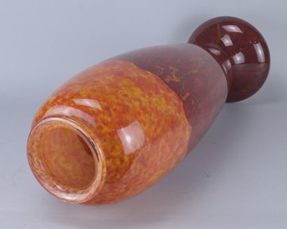 Charles Schneider, vase monumental Art Déco,...