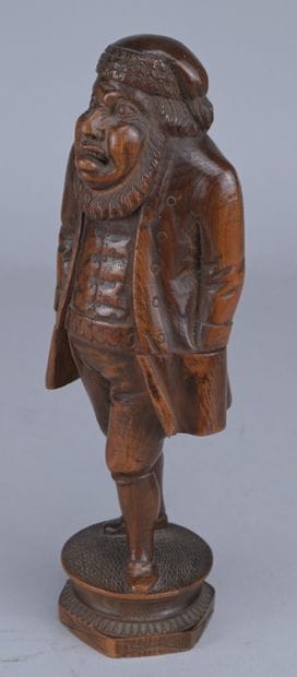 Figurative nutcracker carved from boxwood,...