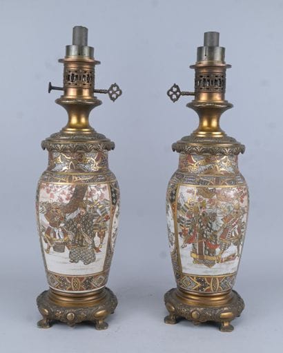 Kutani Oil Lamps, Japan, 19th century

A...
