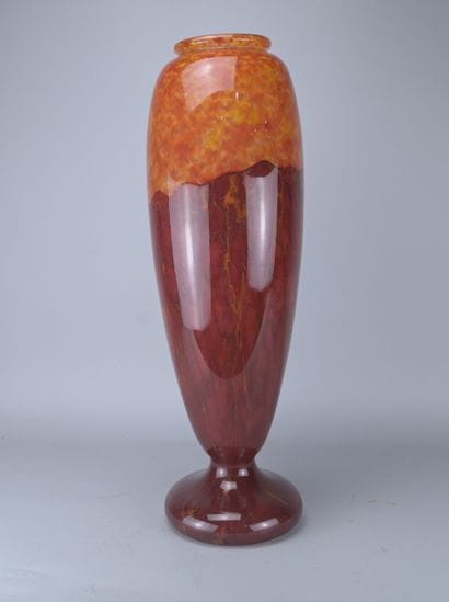 Charles Schneider, vase monumental Art Déco,...