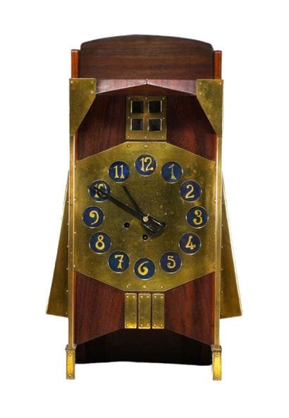 Pendule « Moulin » par Gustave Serrurier-Bovy,...