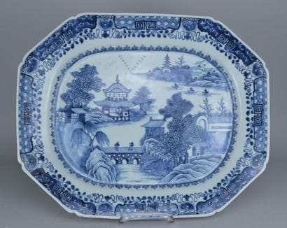 Large Blue-and-White Chinese Plate, Qianlong

Large...