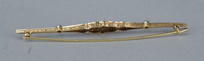 Belle Époque Brooch in Gold, Platinum, Pearl,...