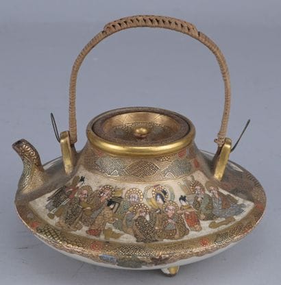 Satsuma Teapot, Meizan Studio, Meiji Period

A...