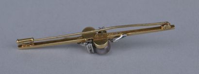 14K Gold Brooch with Pearls and Diamonds

A...