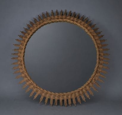 Rattan Sun Mirror, 20th century

A circular...