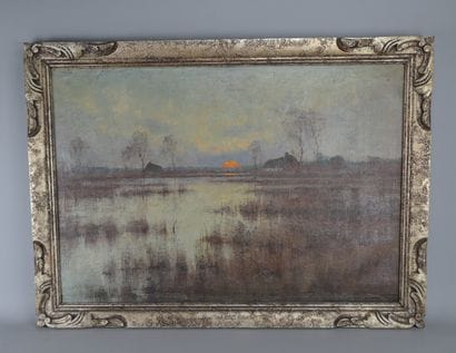 Alph. De Clercq, Pays marécageux à Genk

Huile...