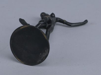 Patina-Finished Bronze Dancer Figurine, Rohac,...