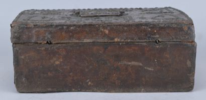 Wedding Chest—Wood Covered in Leather—17th/18th...